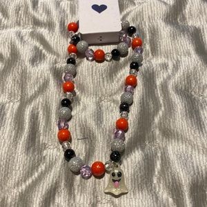 Halloween necklace and matching bracelet